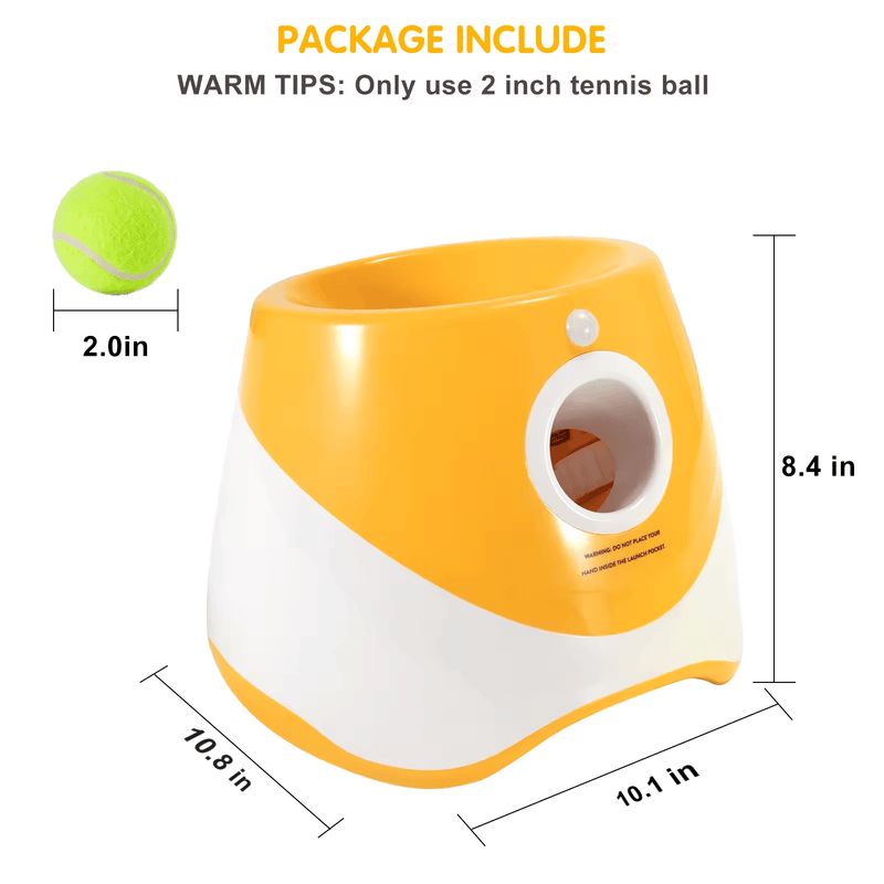 Automatic Ball Launcher for Dogs Ball Thrower Interactive Dog Toy - Calmshops.co.uk