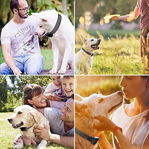 Automatic Bark Collar for Dogs, Rechargeable Anti Barking Training Collar - Calmshops.co.uk