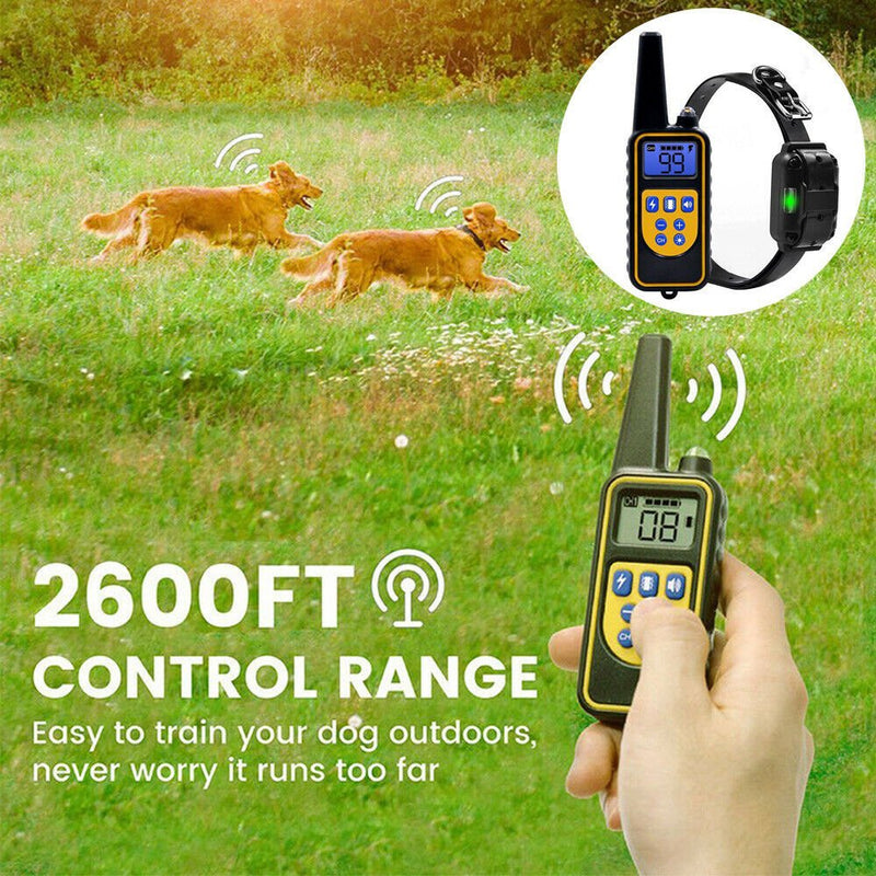 Dog Training Collar - NO SHOCK Vibrating Dog Collar With Wireless Control - Calmshops.co.uk