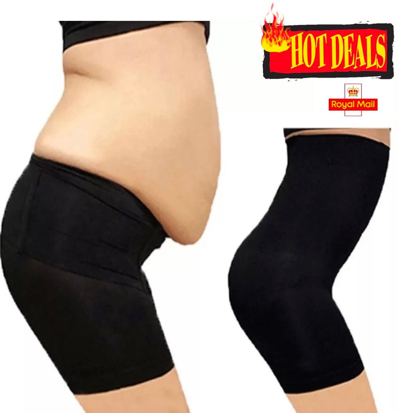 High Waist Shaping Panties for Women - Black Belly Shaper - Calmshops.co.uk