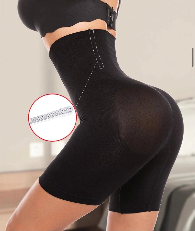 High Waist Shaping Panties for Women - Black Belly Shaper - Calmshops.co.uk