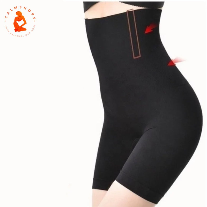 High Waist Shaping Panties for Women - Black Belly Shaper - Calmshops.co.uk