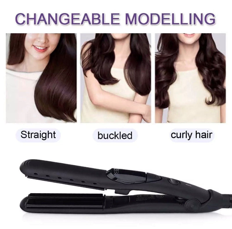 Steam Hair Straightener - Ceramic Plates with Flat Irons - Calmshops.co.uk