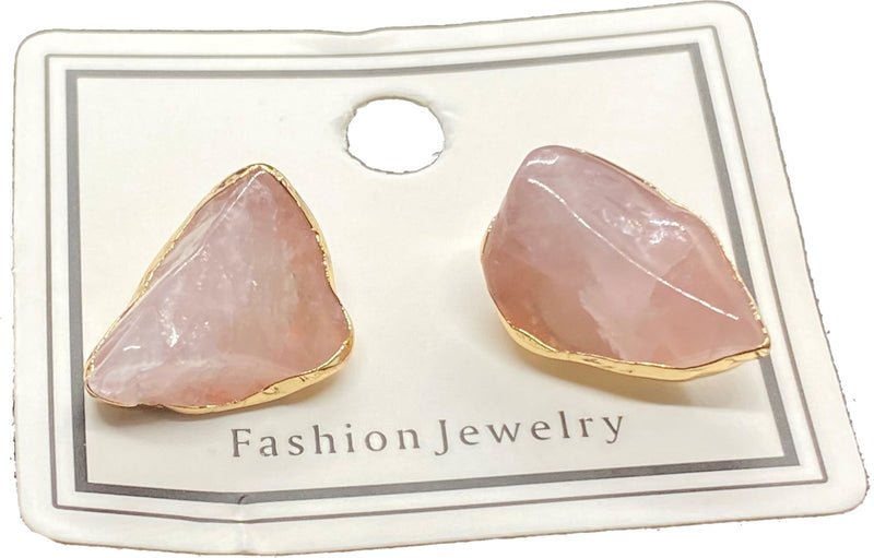 Stud Earrings - Raw Stone Crystal Jewellery - Calmshops.co.uk