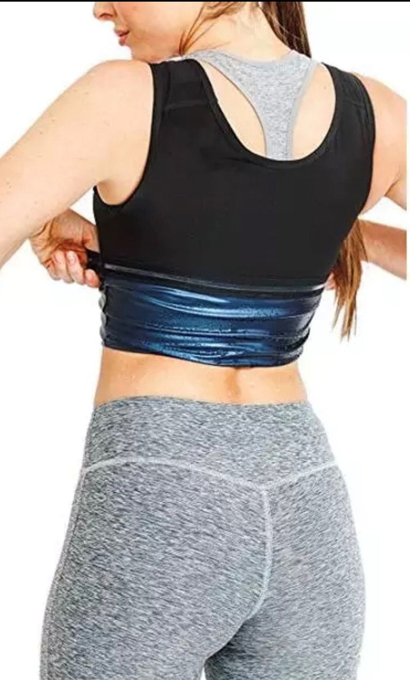 Sweat Shaper Sauna Vest - Slimming Sweat Vest Fat Burning Top - Calmshops.co.uk