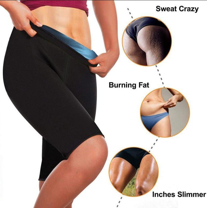 Sweat Shaping Sauna Pants - Slimming Sweat Shorts Sweatshaper - Calmshops.co.uk