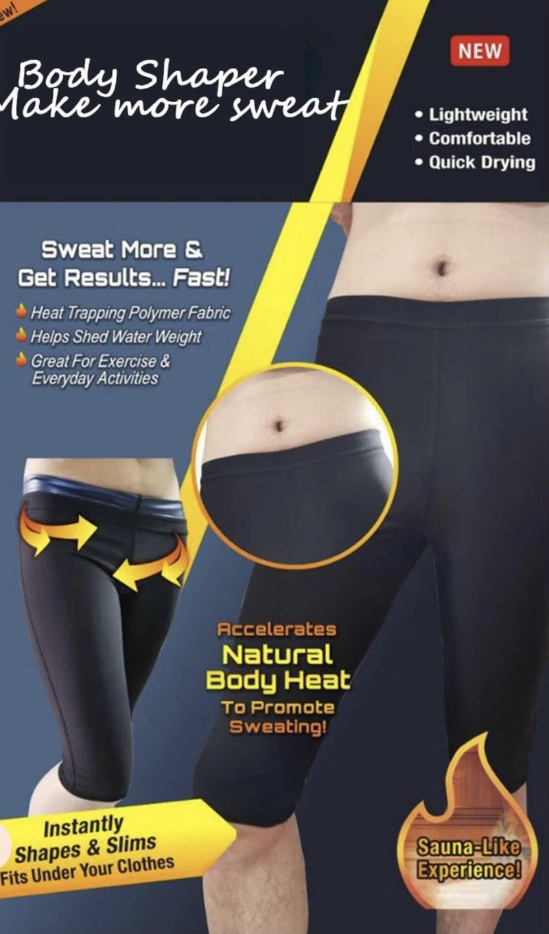 Sweat Shaping Sauna Pants - Slimming Sweat Shorts Sweatshaper - Calmshops.co.uk