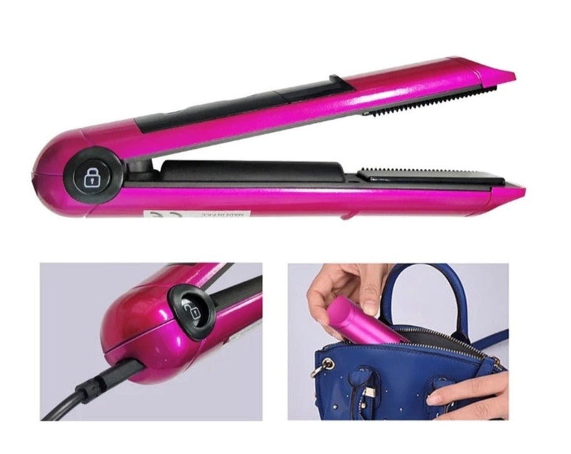 Wireless USB Rechargeable Portable Titanium Travel Hair Straightener Flat Irons - Calmshops.co.uk